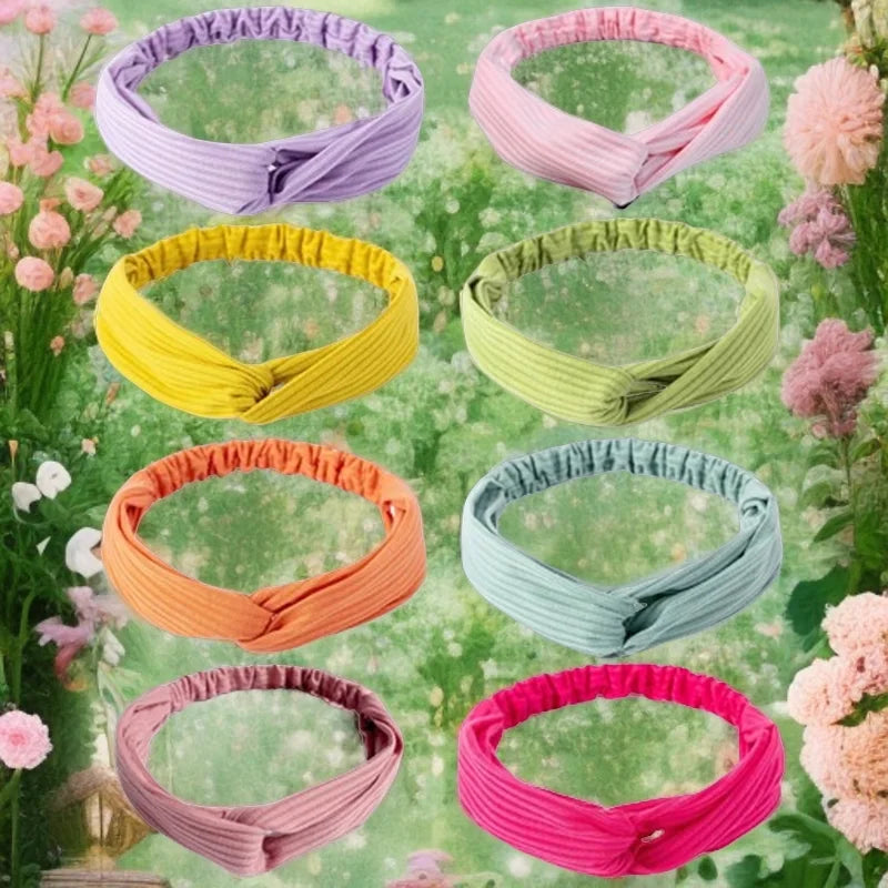 Yoga exercise headband, set of 8 pieces