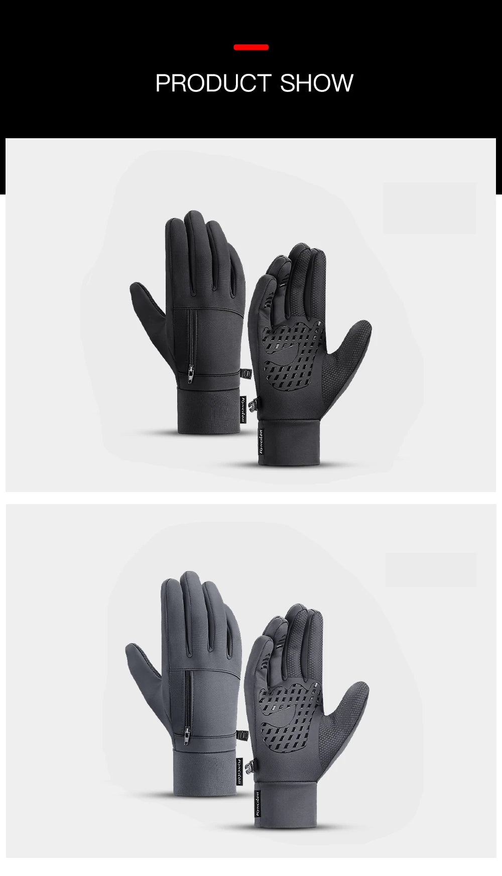 cold weather, windproof, waterproof gloves