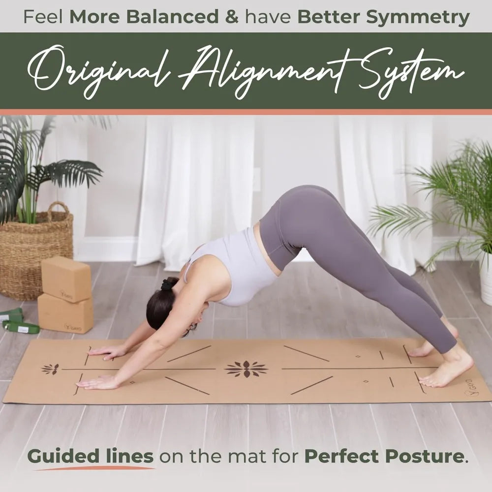 Premium Cork All-in-One Yoga Kit