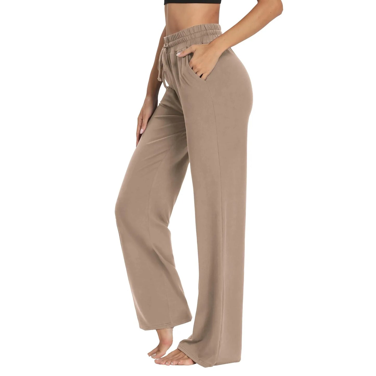 Wide Leg Yoga Pants with Pockets