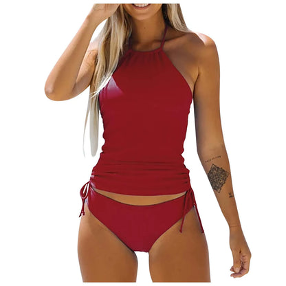 Neck Hanger Sleeveless Backless Bikini