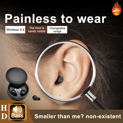 5.4 Wireless Invisible Headphones