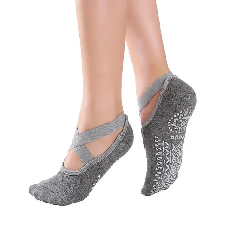 1 Pair Anti-Slip Breathable Pilates Socks