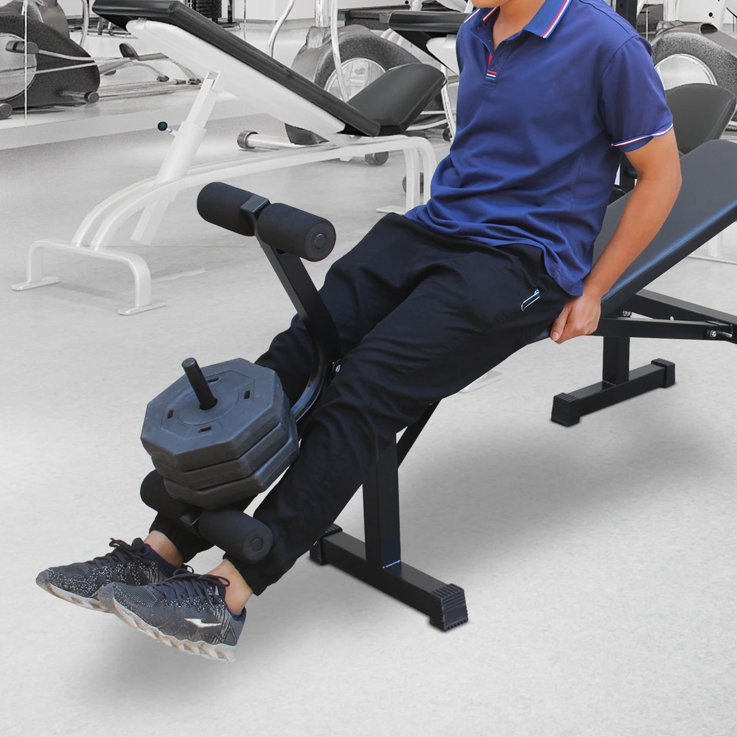 Weight Bench Press Set with Squat Rack