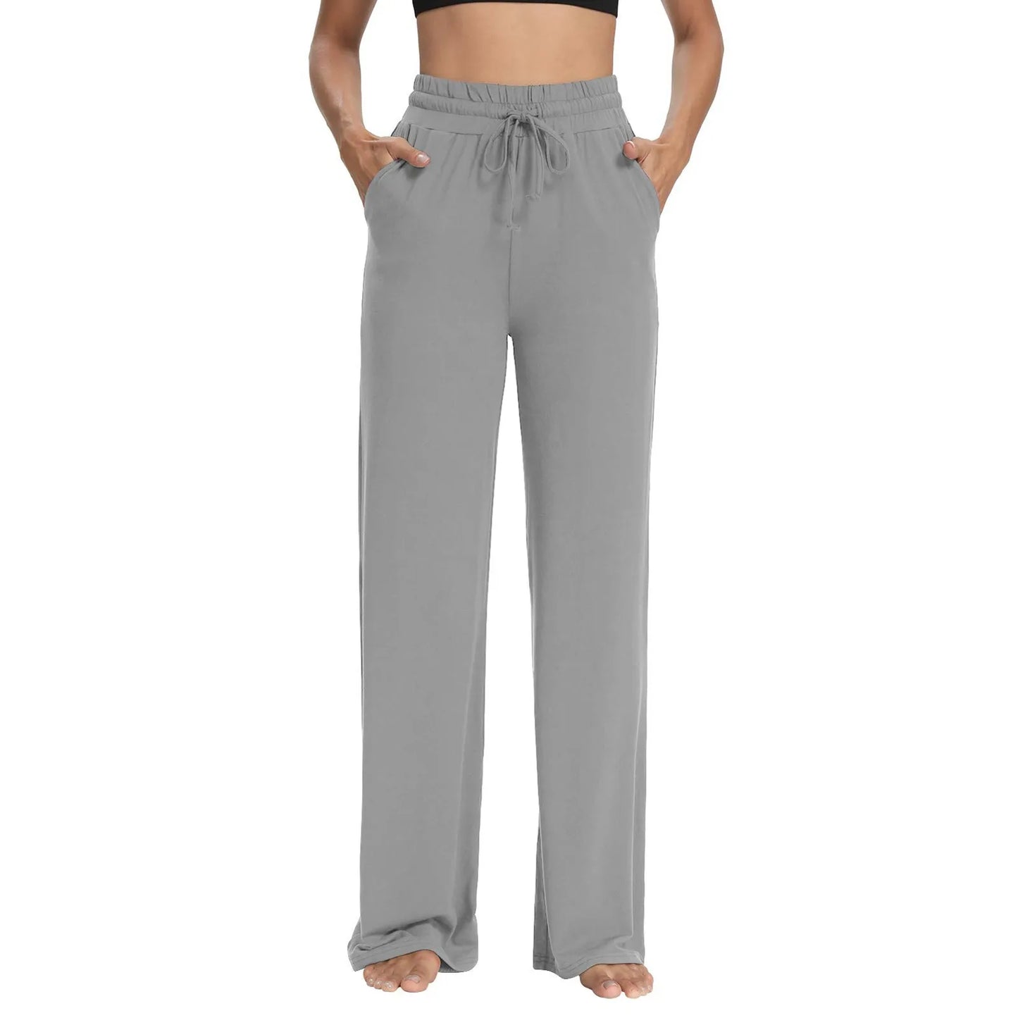 Wide Leg Yoga Pants with Pockets