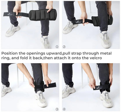 Adjustable Ankle Weights 1Pair 10lb
