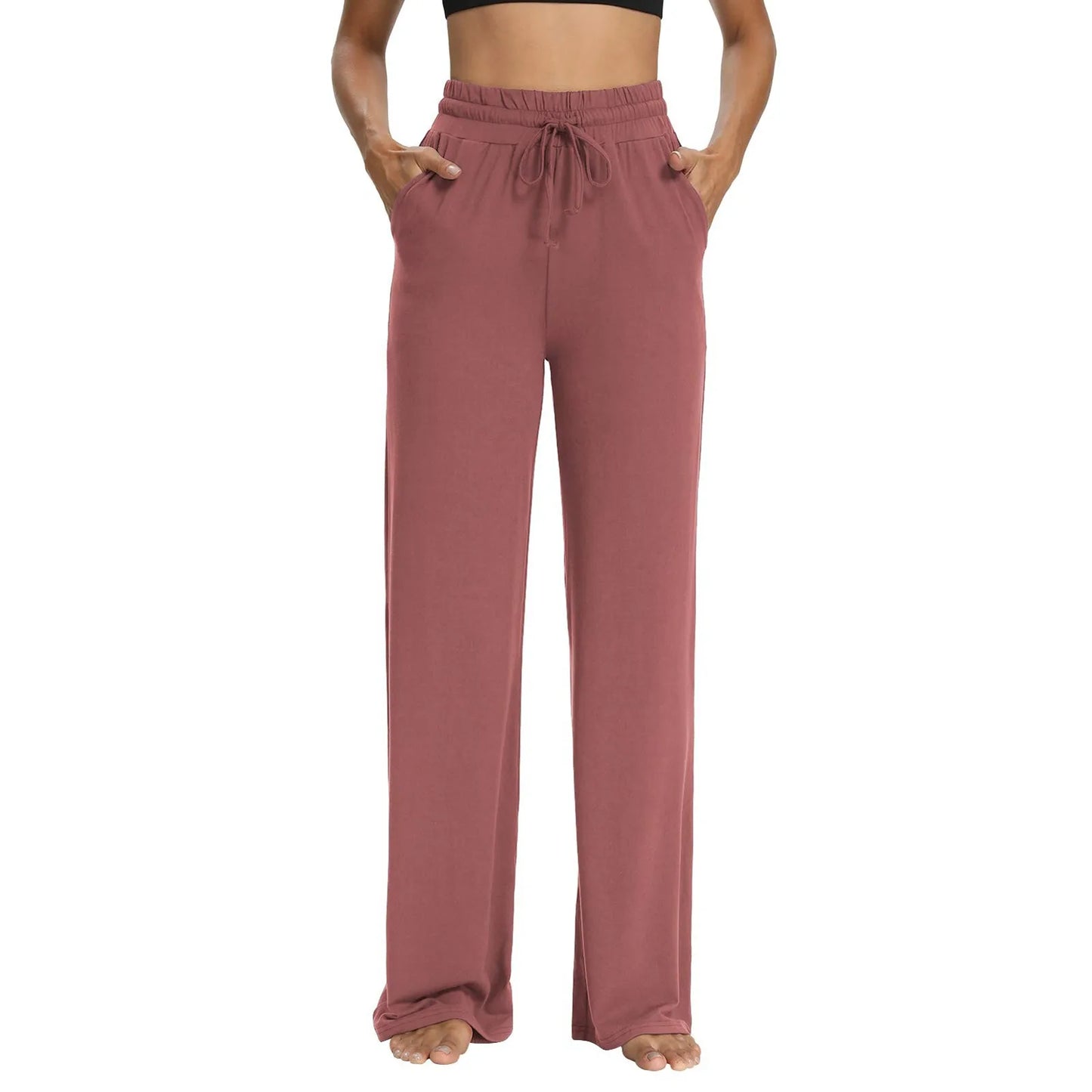 Wide Leg Yoga Pants with Pockets