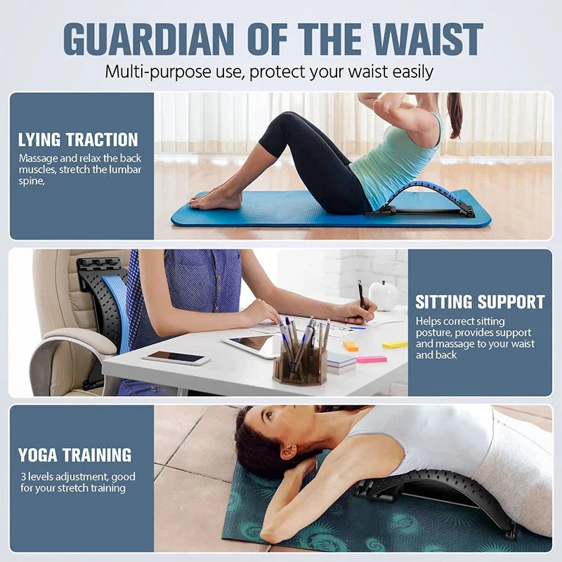 Four Level Adjustable Massager with Back Stretcher