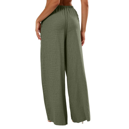Casual Wide Leg Trousers
