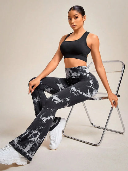 4 Pack Women's Tie-dye High-waisted leggings