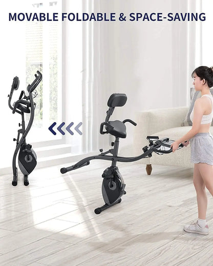 Exercise Bike Folding Magnetic Upright