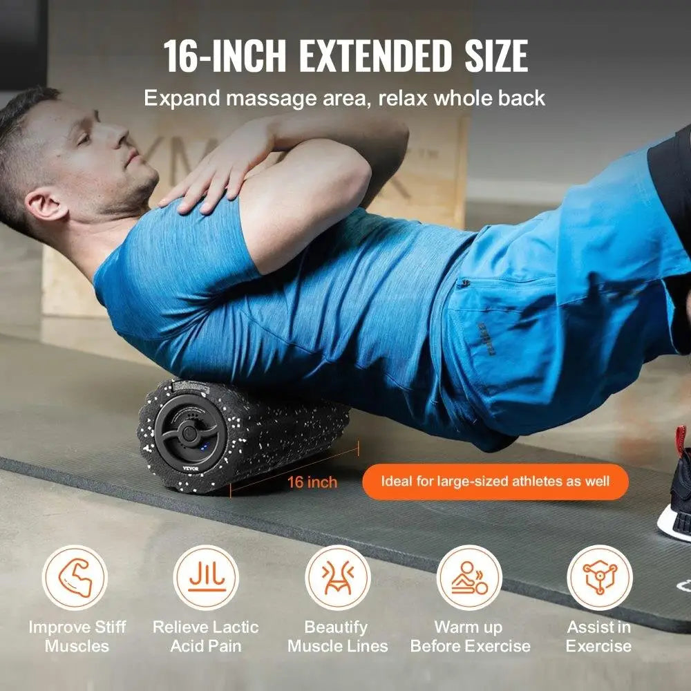 Vibrating Foam Roller 4 Level Massager