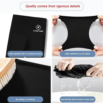 thin high-waisted belly lift hip yoga tights