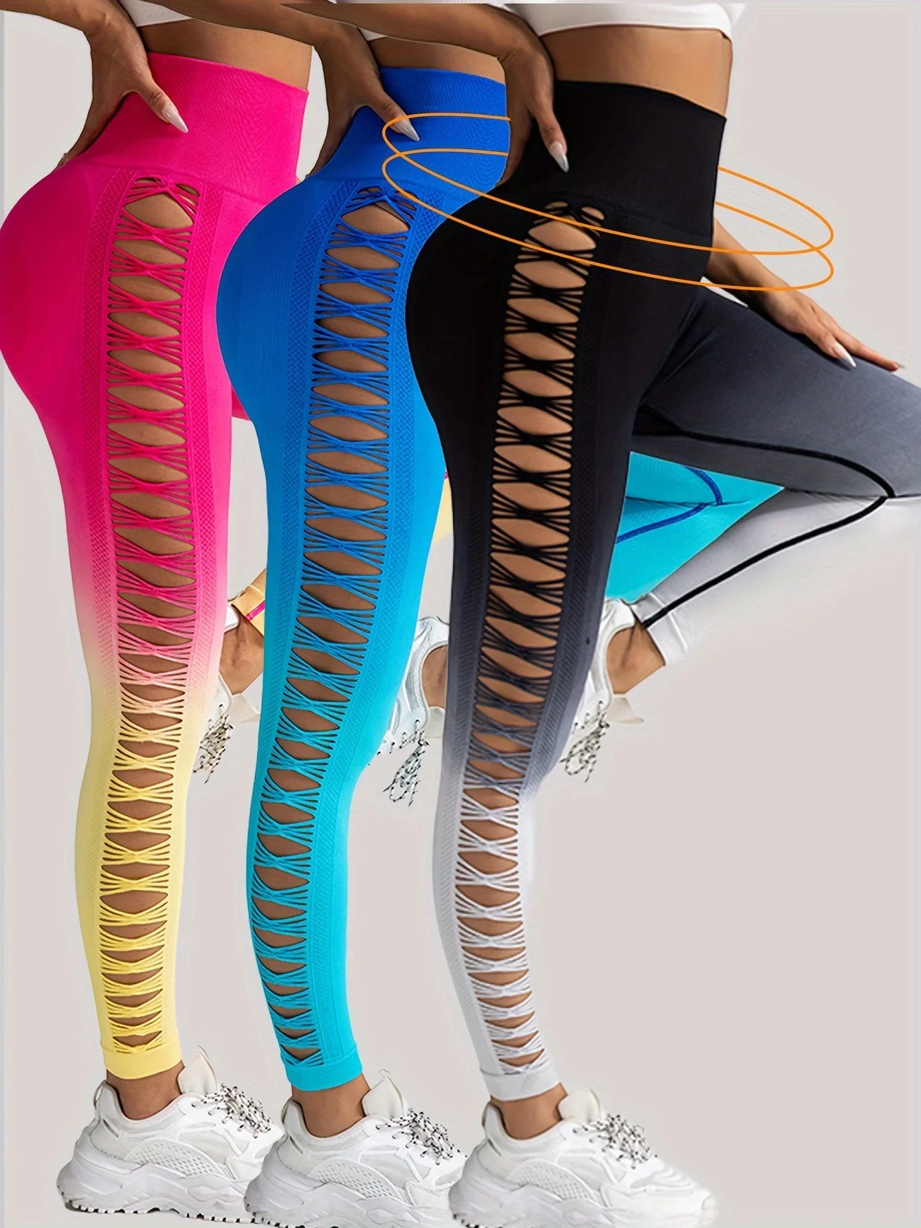 3 Pack High Waisted Tummy Control Workout Yoga Pants