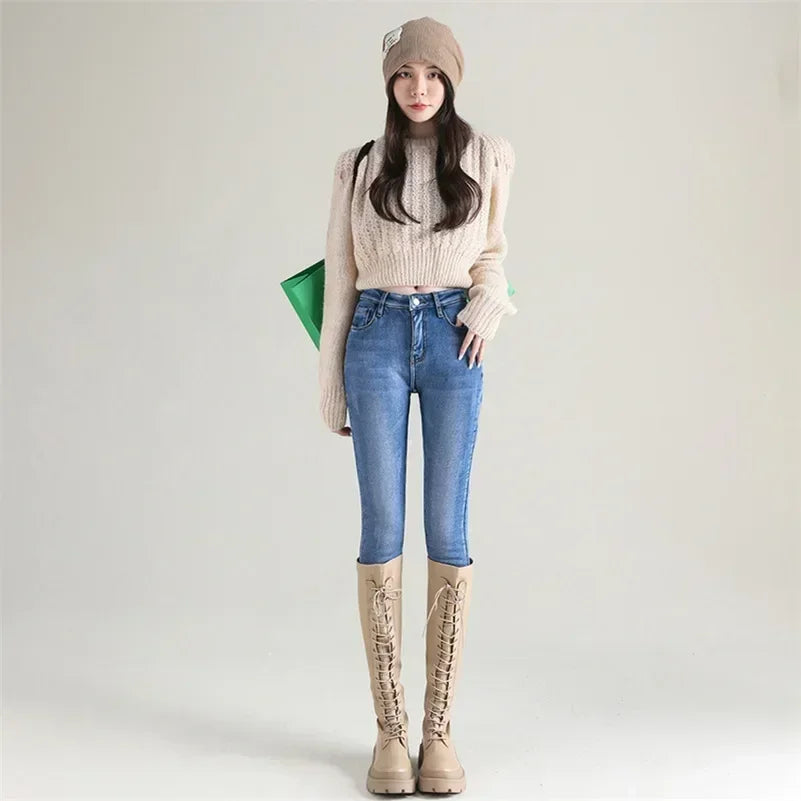 Women Thermal Skinny Jeans