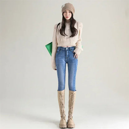 Women Thermal Skinny Jeans