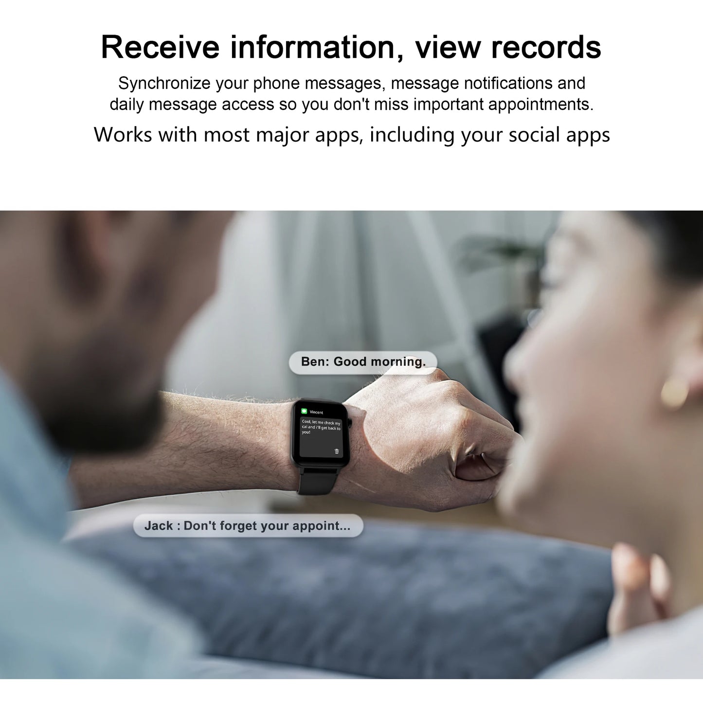 Waterproof Smart Watch/ Heart Rate Monitor for Android