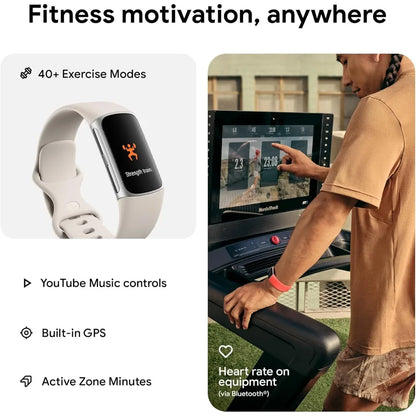 Charge 6 Fitness Tracker with Google apps