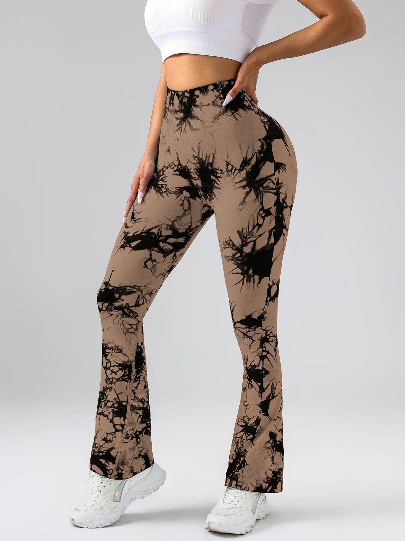 4 Pack Women's Tie-dye High-waisted leggings