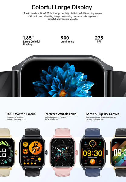 Call Smartwatch Health Monitor Waterproof Android