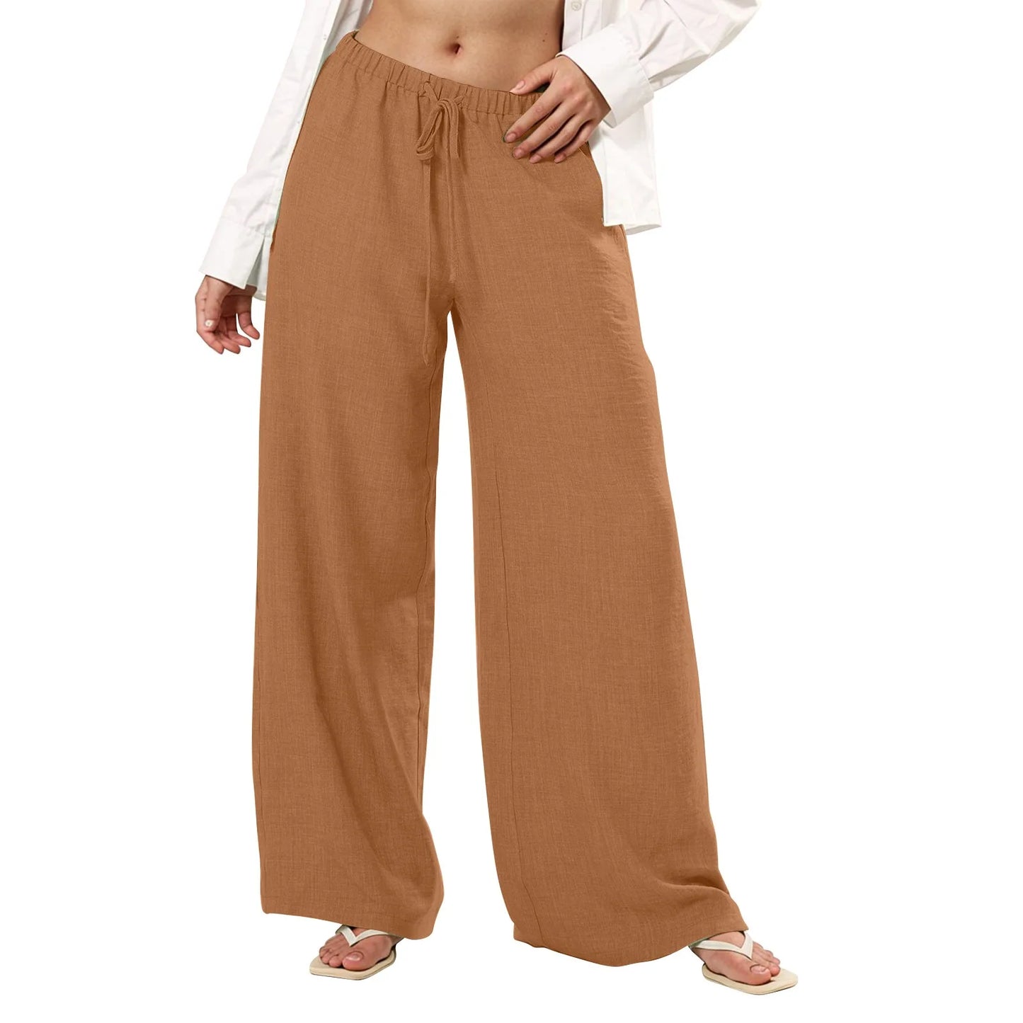 Casual Wide Leg Trousers