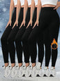 5-Piece Fleece-Lined Thermal Leggings