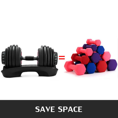 Adjustable Dumbbell 24/40 KG 52.5/90 LBS