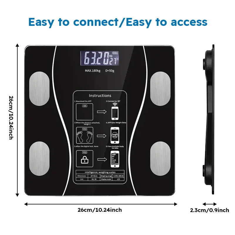 Smart Body Fat Scale, Body Composition Analyzer