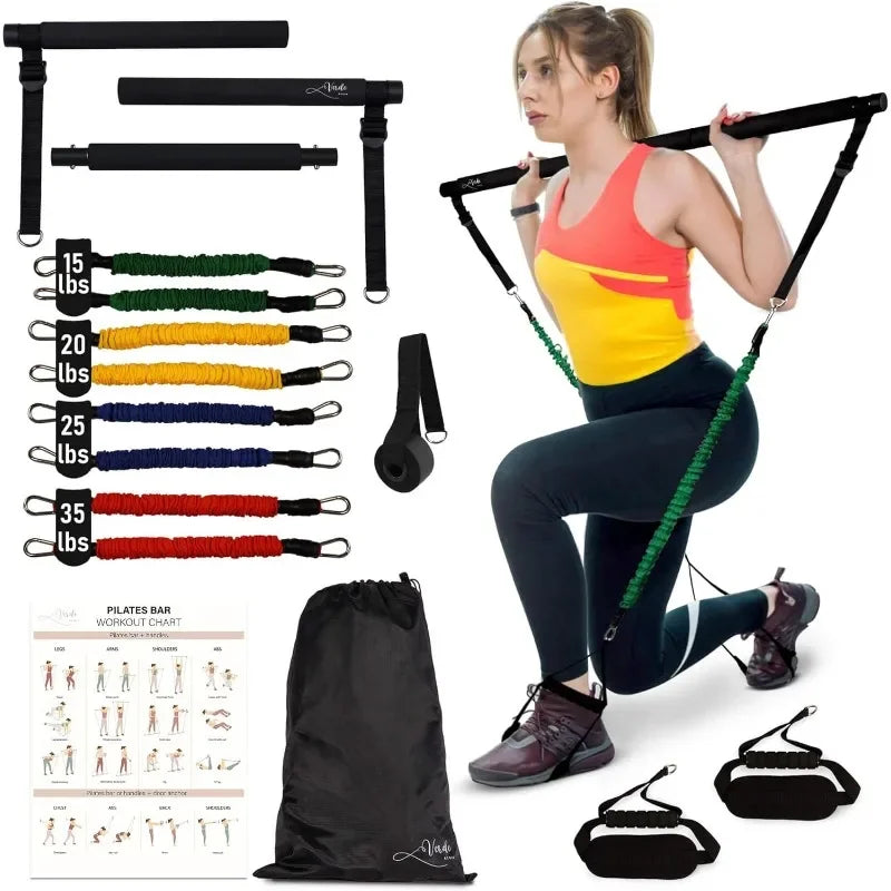 Pilates Bar Kit with Resistance Bands