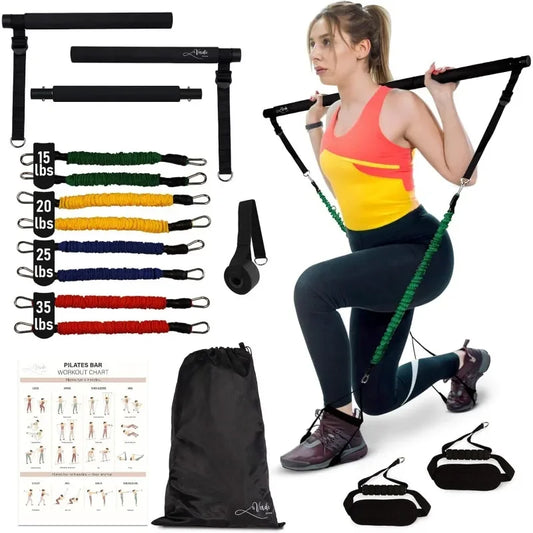 Pilates Bar Kit with Resistance Bands