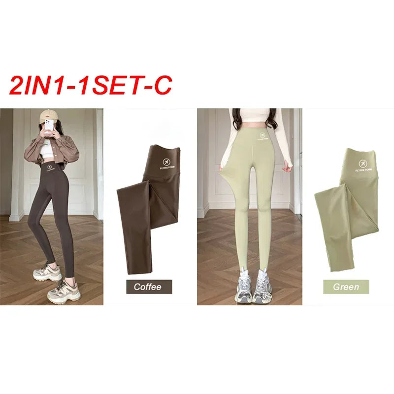 thin high-waisted belly lift hip yoga tights