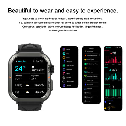 Waterproof Smartwatch Bluetooth Calling Fitness Tracking