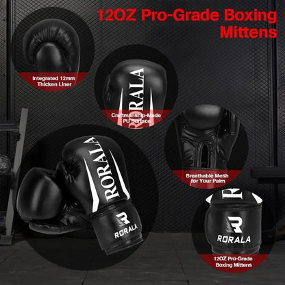 Freestanding Heavy Bag with Boxing Gloves