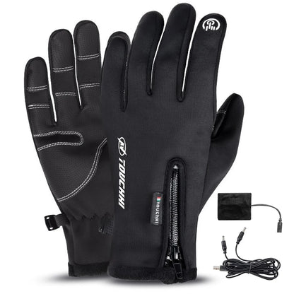 Heated Sports Touch Screen Waterproof /Windproof Gloves