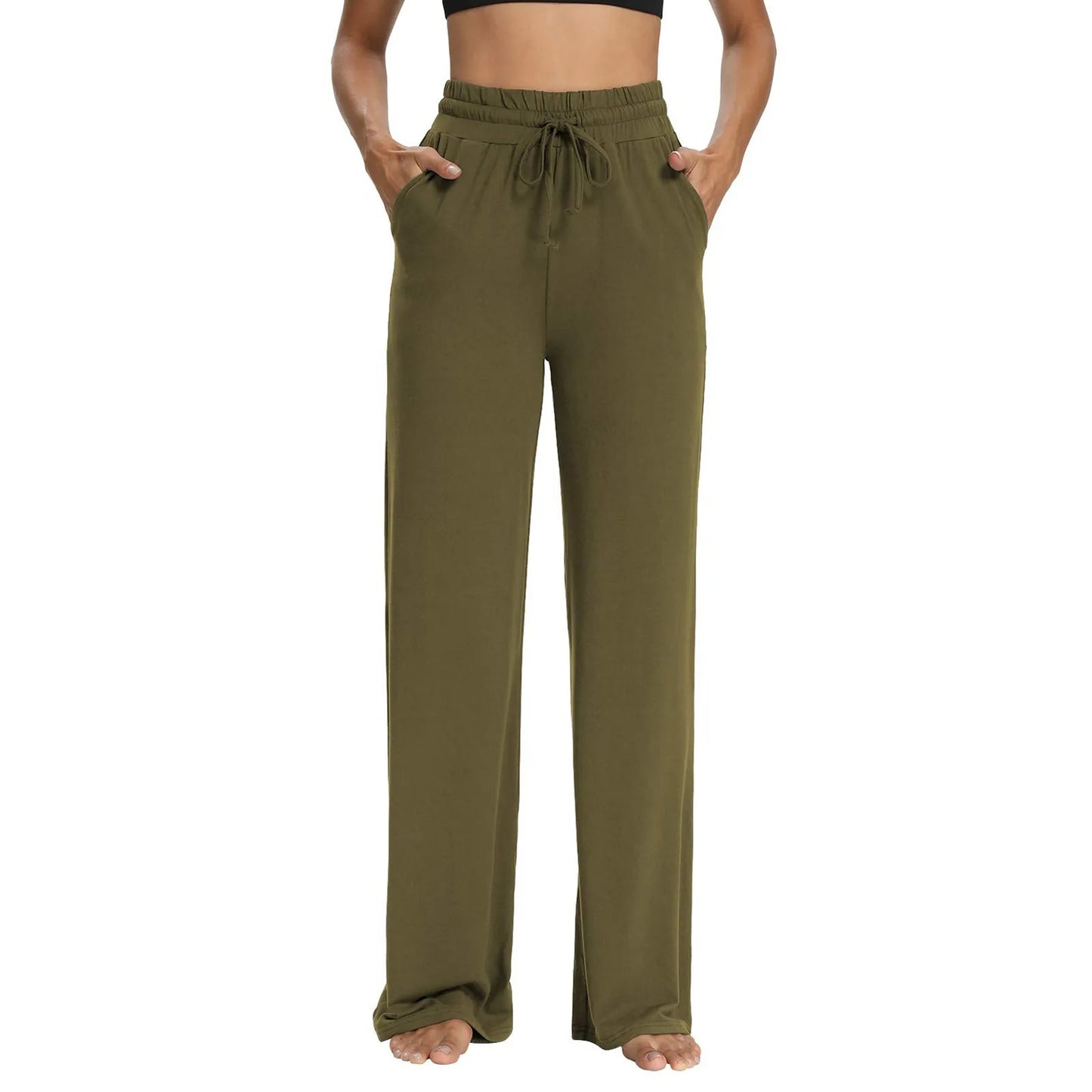 Wide Leg Yoga Pants with Pockets