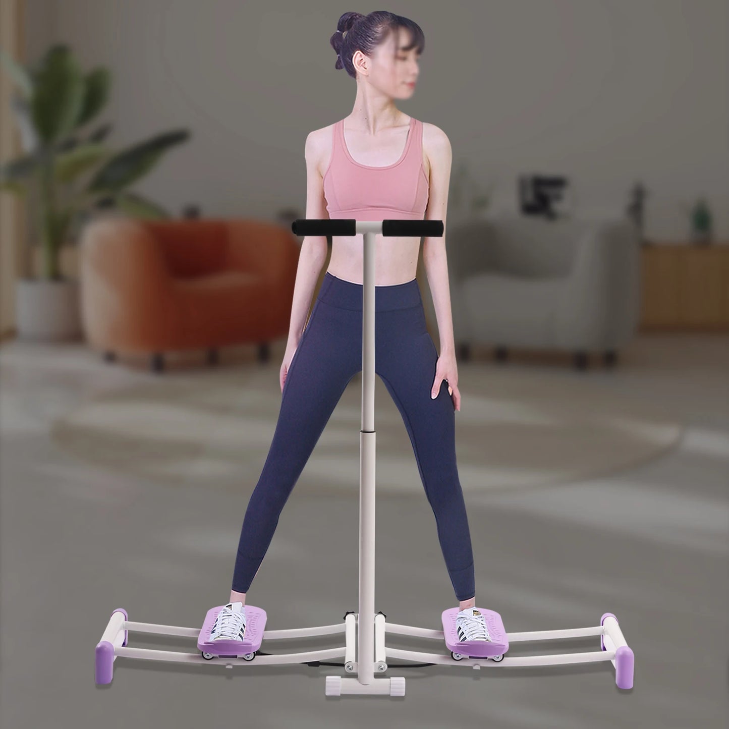 Ski Thin Legs Hip Exerciser Pink/Purple